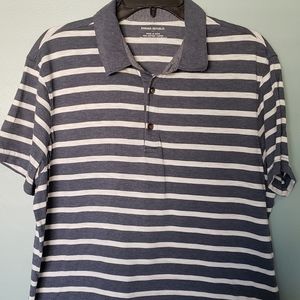 Mens Striped Polo